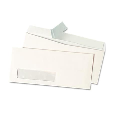 Coolcrafts Pull Seal Business Envelope- No 10- Window- White- 500/Box, 500PK CO884528